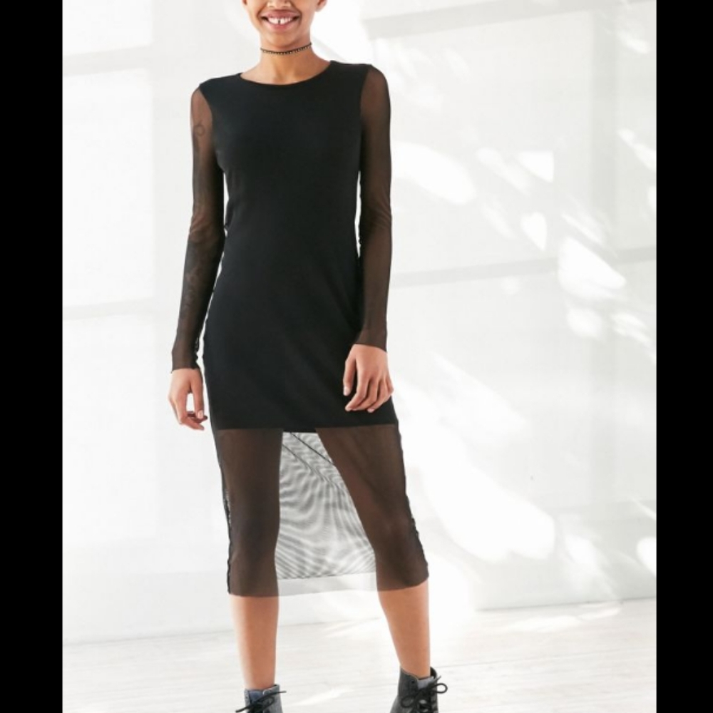 ✨5/$25✨ Urban Outfitters mesh overlay dress